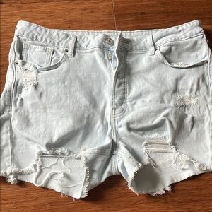 Old Navy Blue Jean Shorts Distressed Cut-Offs